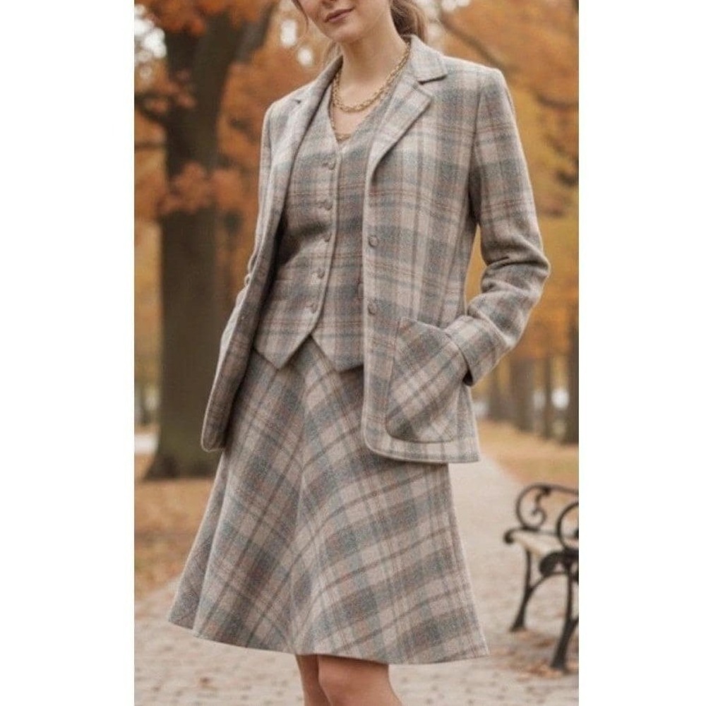 VTG 70s Patty Woodard California Women's Wool Suit